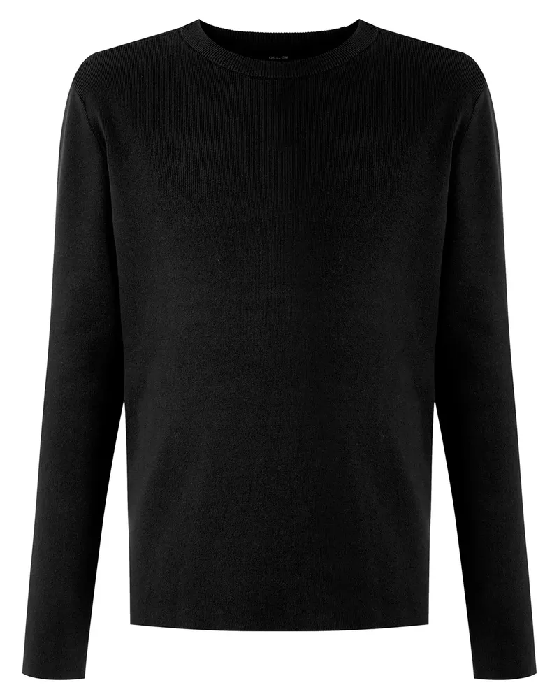 Osklen Gerippter Pullover mit Rundhalsausschnitt - Schwarz Schwarz