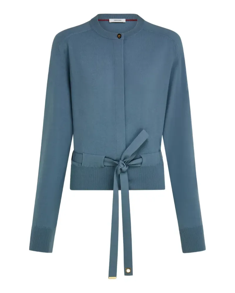 Ferragamo Cardigan mit Schleifendetail - Blau Blau