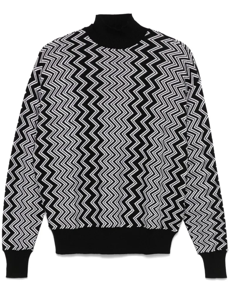 Missoni Pullover mit Zickzackmuster - Schwarz Schwarz