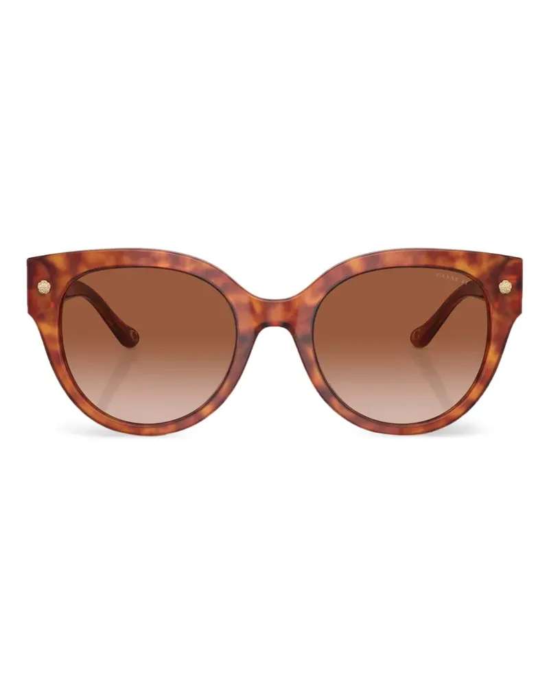 Coach tortoiseshell-effect cat-eye sunglasses - Braun Braun