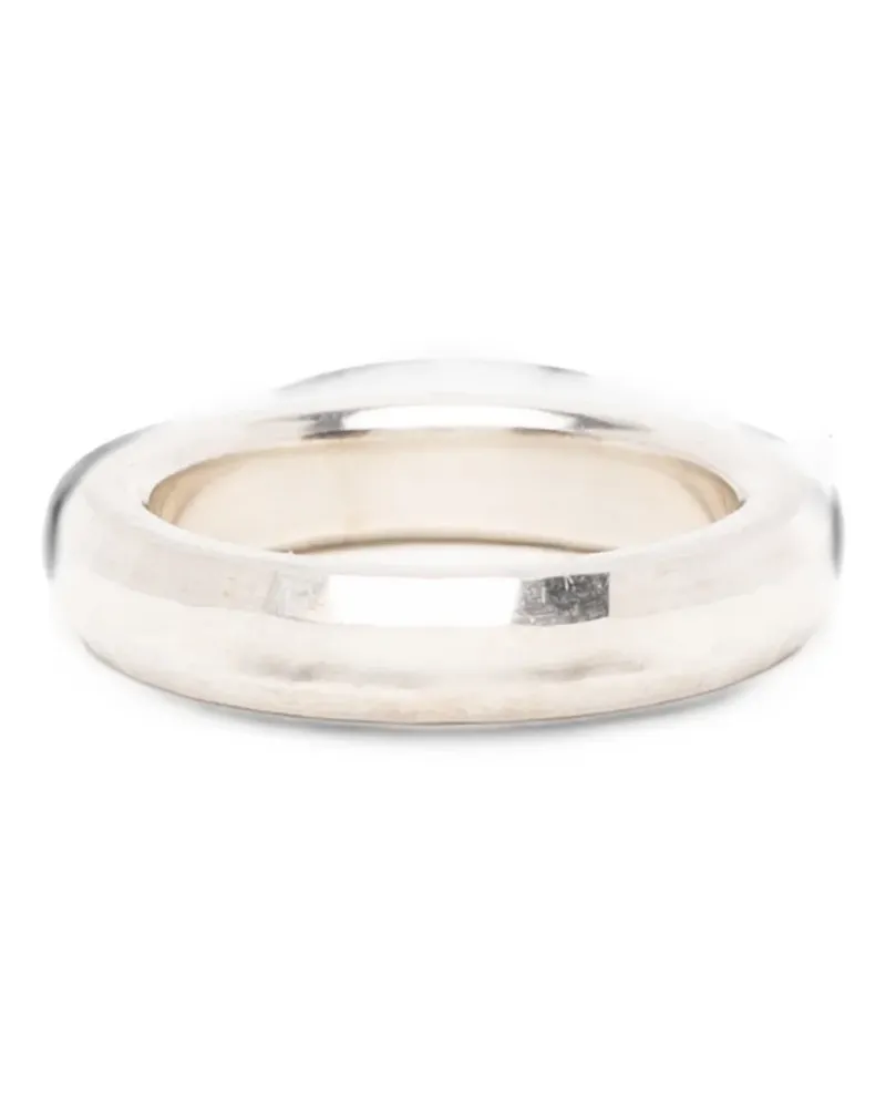 WERKSTATT:MÜNCHEN Classic Round Edges ring - Silber Silber