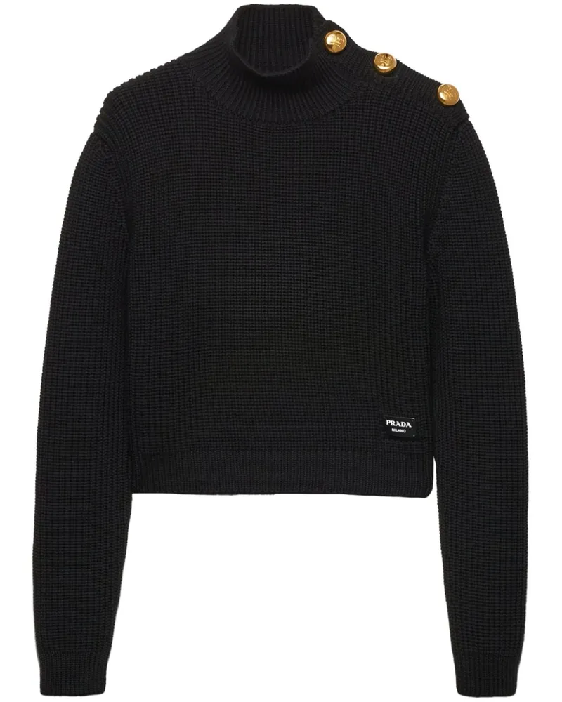 Prada Pullover mit Rollkragen - Schwarz Schwarz