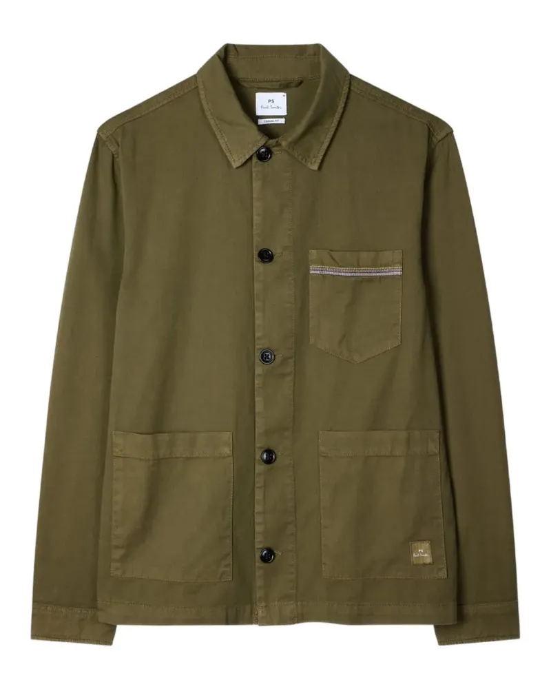 Paul Smith Gestreifte Hemdjacke - Grün Grün