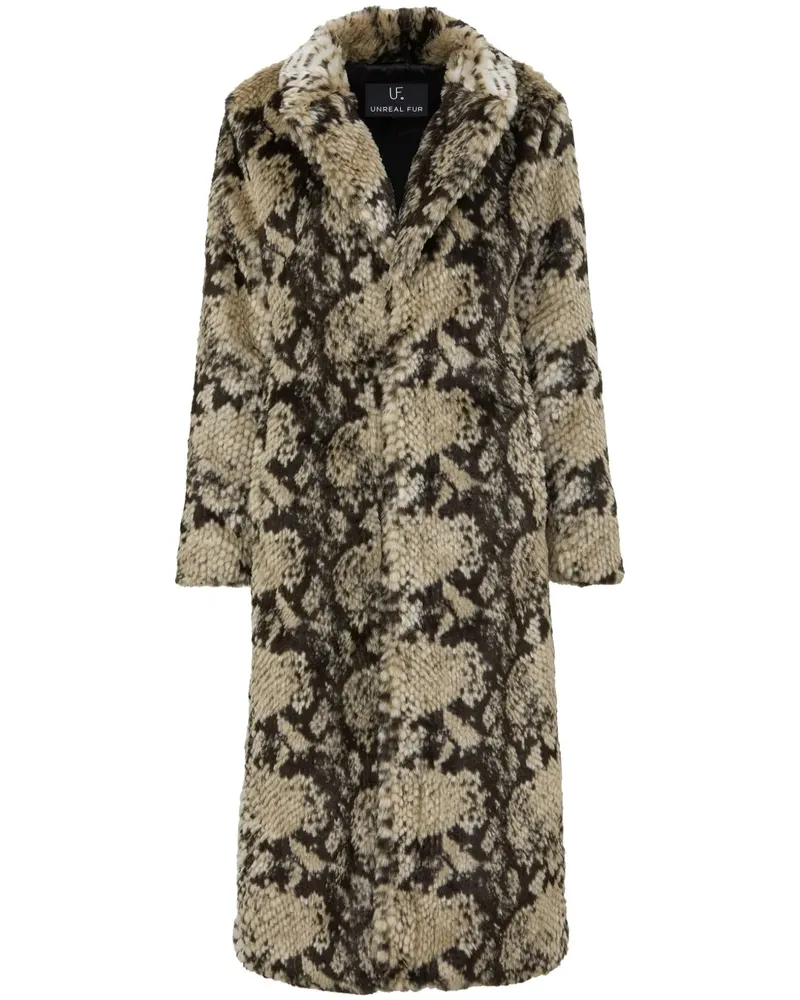 UNREAL FUR Madam Grace Mantel - Nude Nude