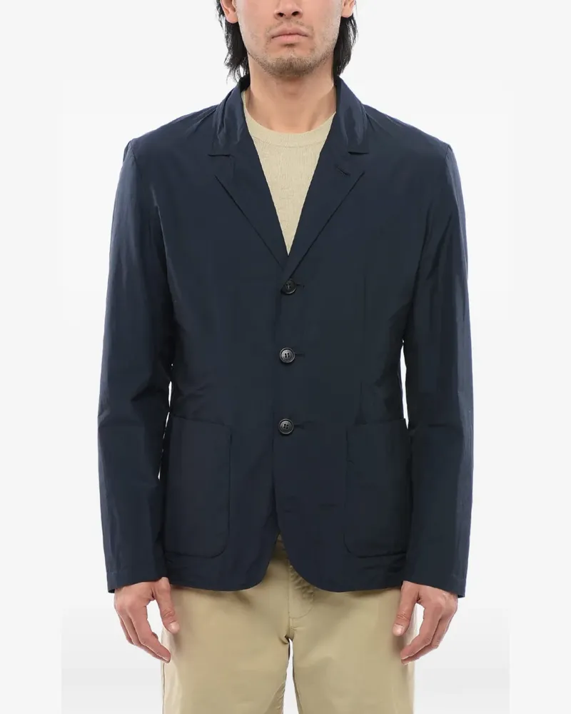 Woolrich single-breasted patch-pocket blazer - Blau Blau