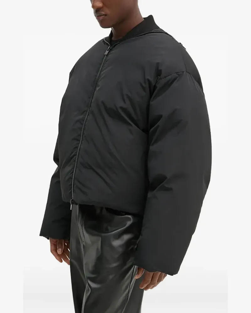 Heliot Emil Gefütterte Weste mit Reißverschluss - Schwarz Schwarz