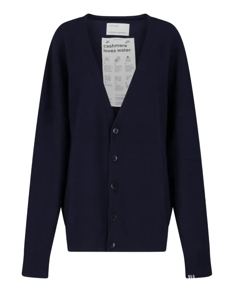 extreme cashmere Simo V-neck cardigan - Blau Blau