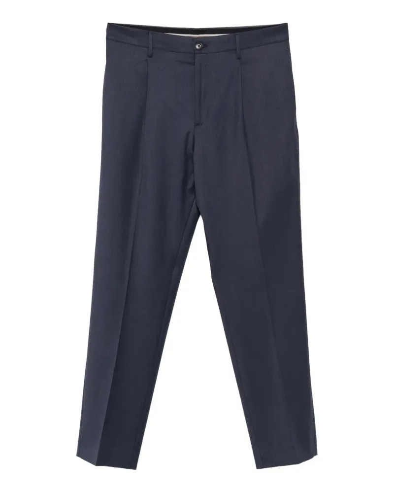 Canali Klassische Bundfaltenhose - Blau Blau