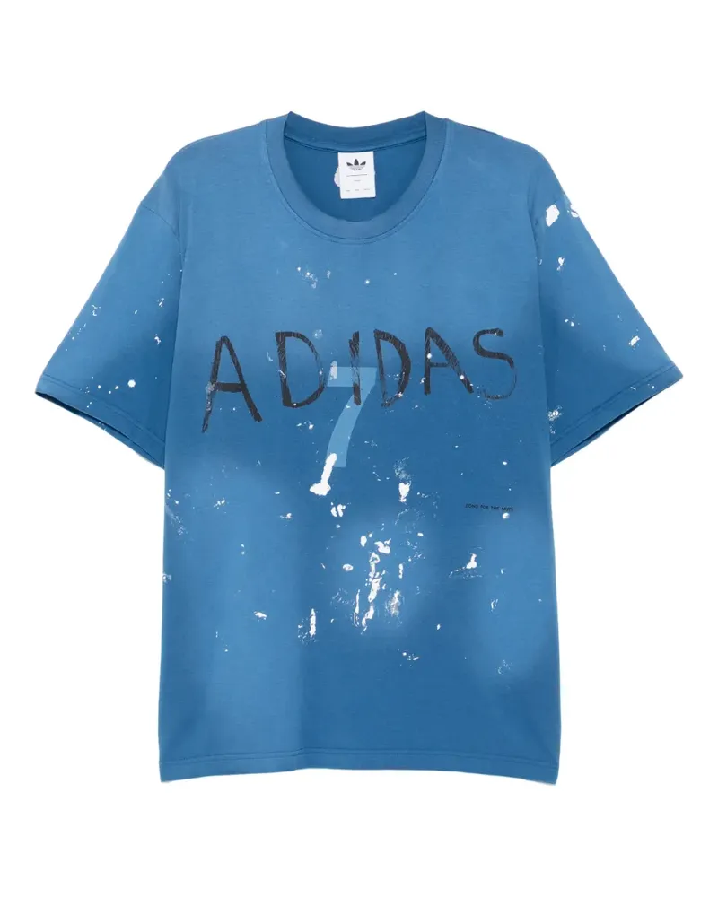 adidas x SOTM logo-print T-shirt - Blau Blau