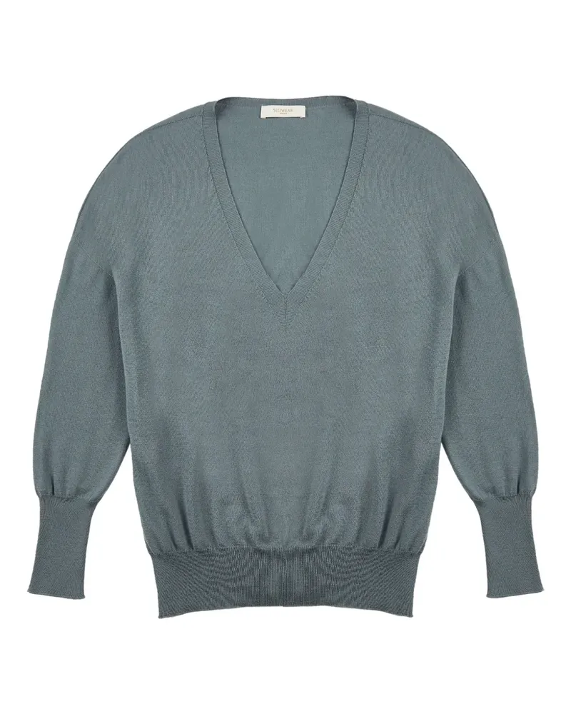 Zanone Pullover mit V-Ausschnitt - Blau Blau