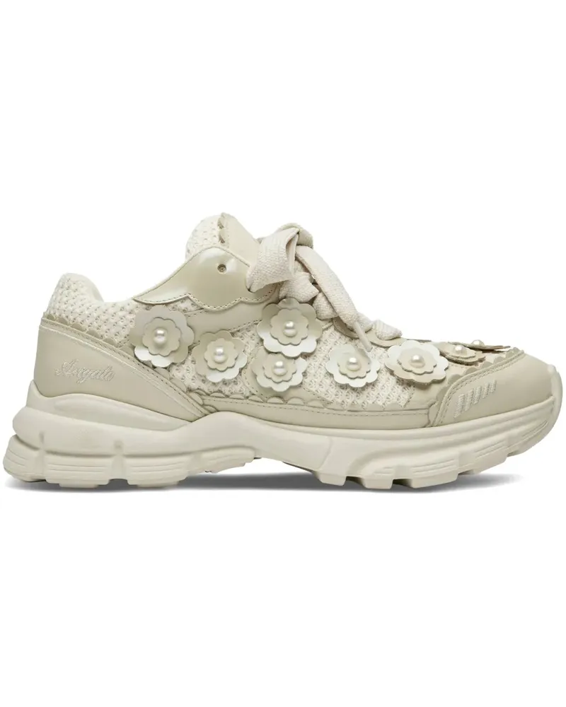 Axel Arigato Marathon Flwr Runner Sneakers - Nude Nude