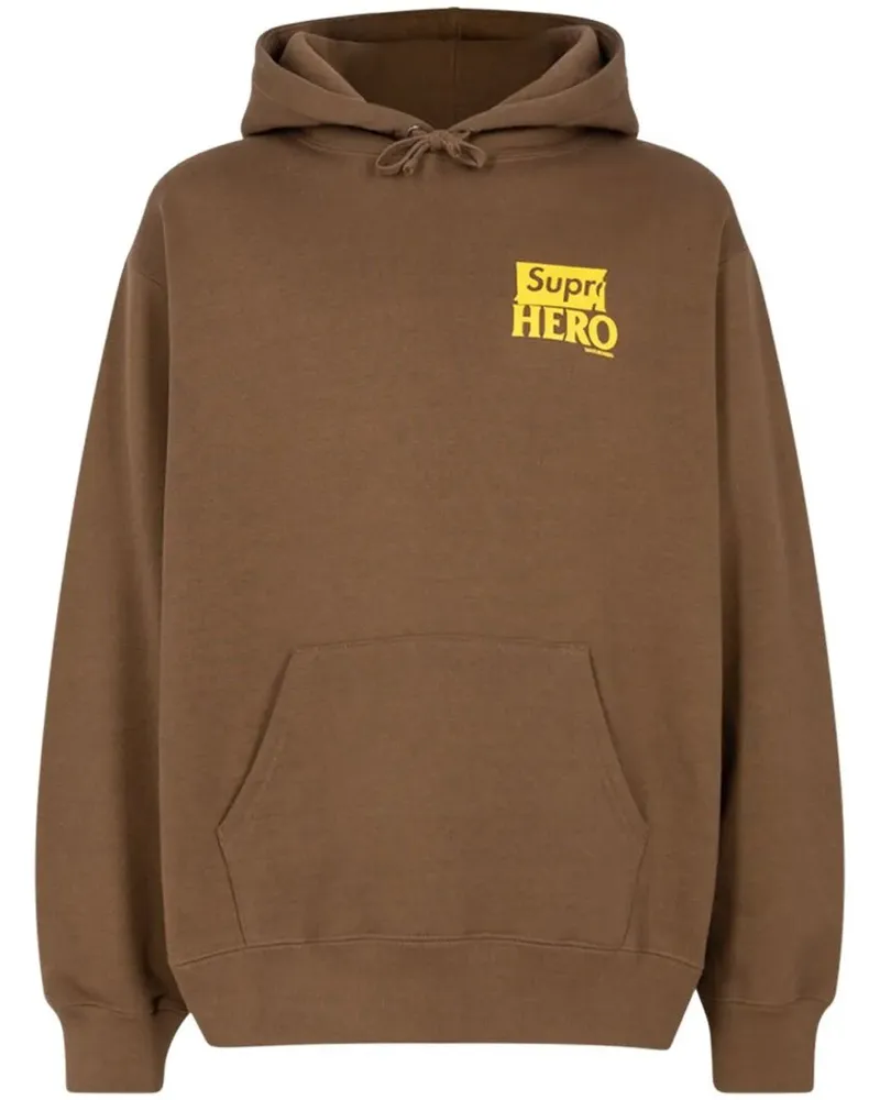 Supreme Being x Antihero Hoodie - Braun Braun