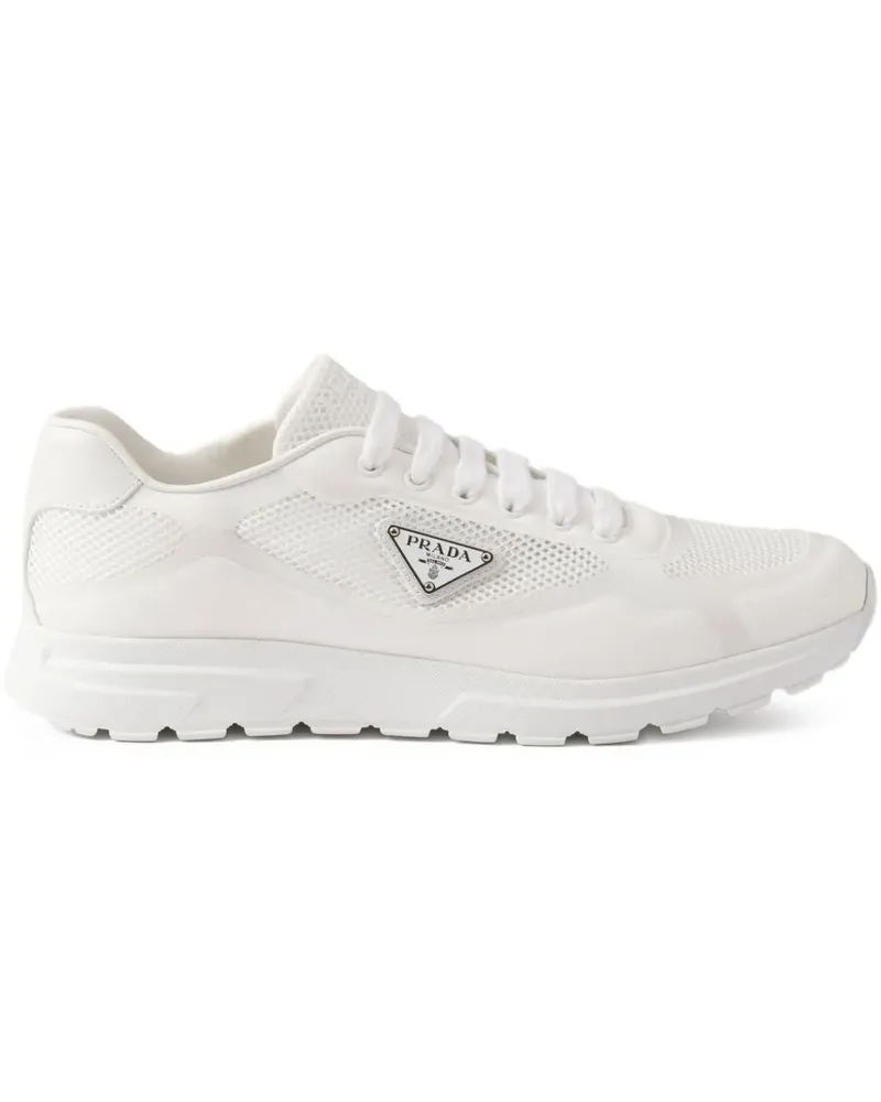 Prada Prax 01 Sneakers mit Mesh-Einsatz - Weiß Weiß