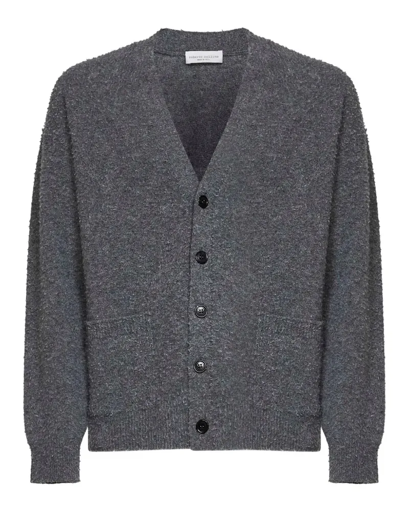 Roberto Collina Geknöpfter Cardigan aus Bouclé-Strick - Grau Grau