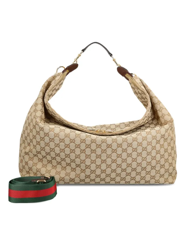 Gucci Große Brera Kuriertasche - Nude Nude