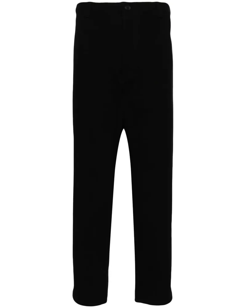 Yohji Yamamoto Hose mit geradem Bein - Schwarz Schwarz