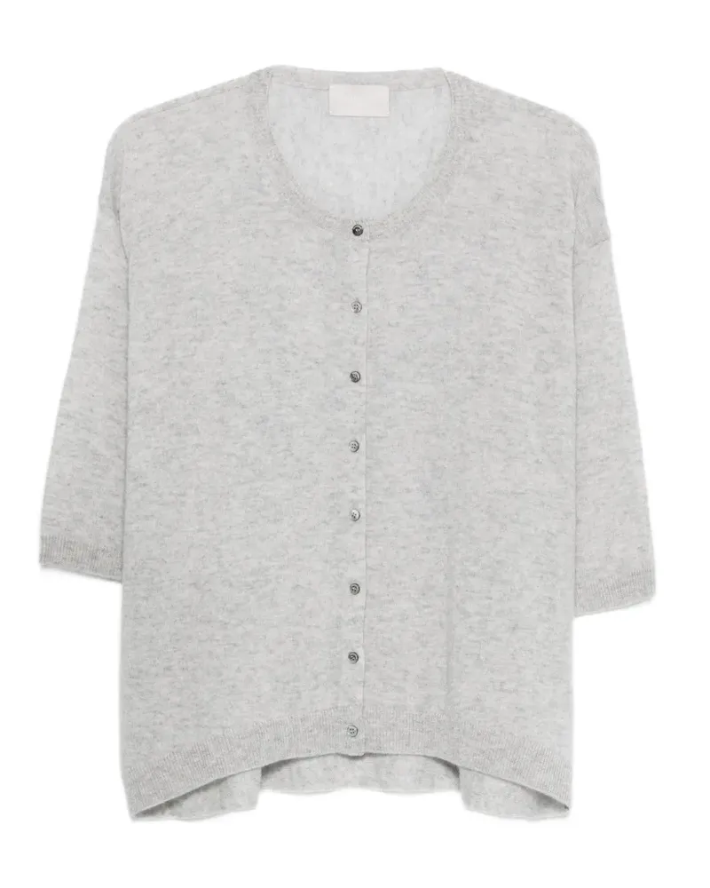 hemisphere buttoned cardigan - Grau Grau