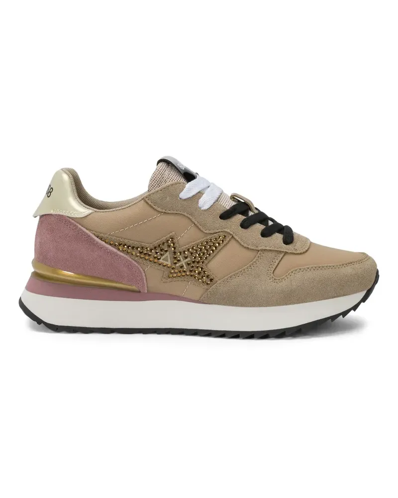 Sun68 Stargirl Sneakers mit Kristallen - Nude Nude