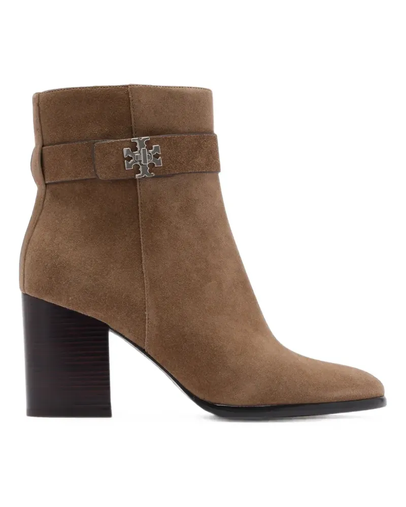 Tory Burch Double T suede boots - Braun Braun