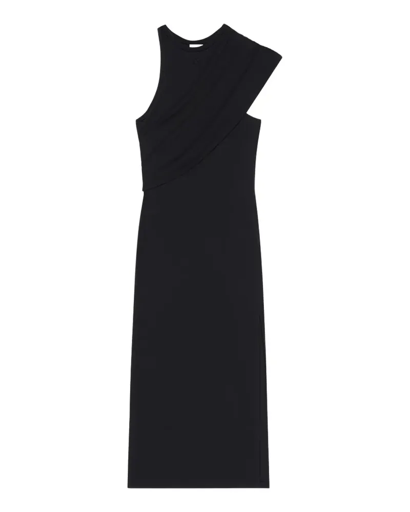 Courrèges Asymmetrisches Kleid mit Drapierung - Schwarz Schwarz