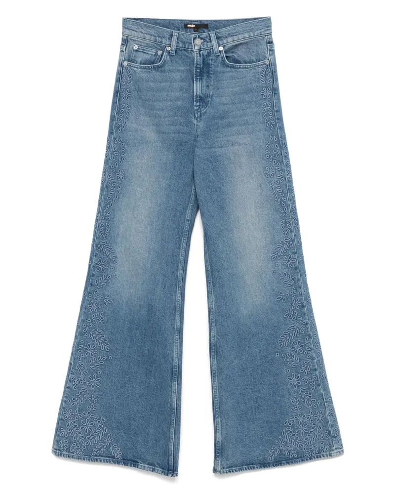 Maje Bestickte Jeans - Blau Blau