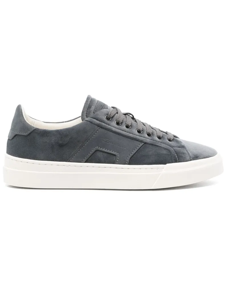 Santoni Double Buckle Sneakers - Grau Grau