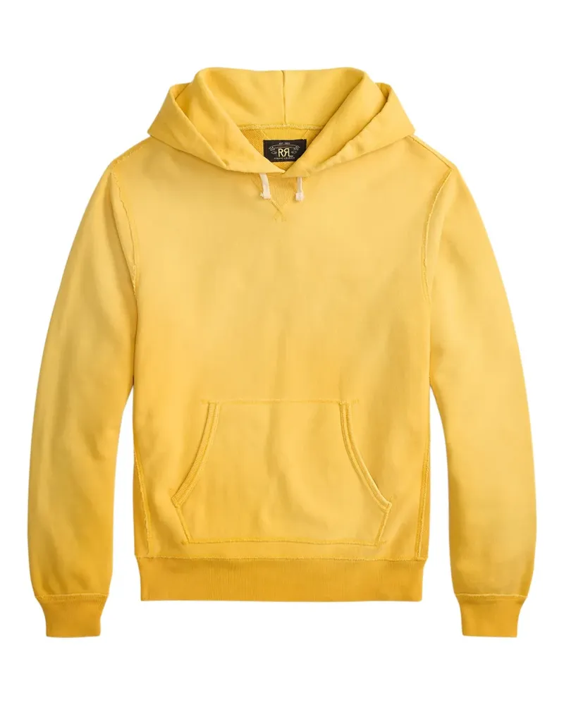 Ralph Lauren Gerippter Fleece-Hoodie mit Kordelzug - Gelb Gelb