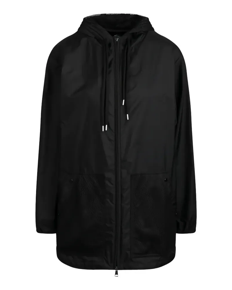 Moncler Mantel mit Kapuze - Schwarz Schwarz