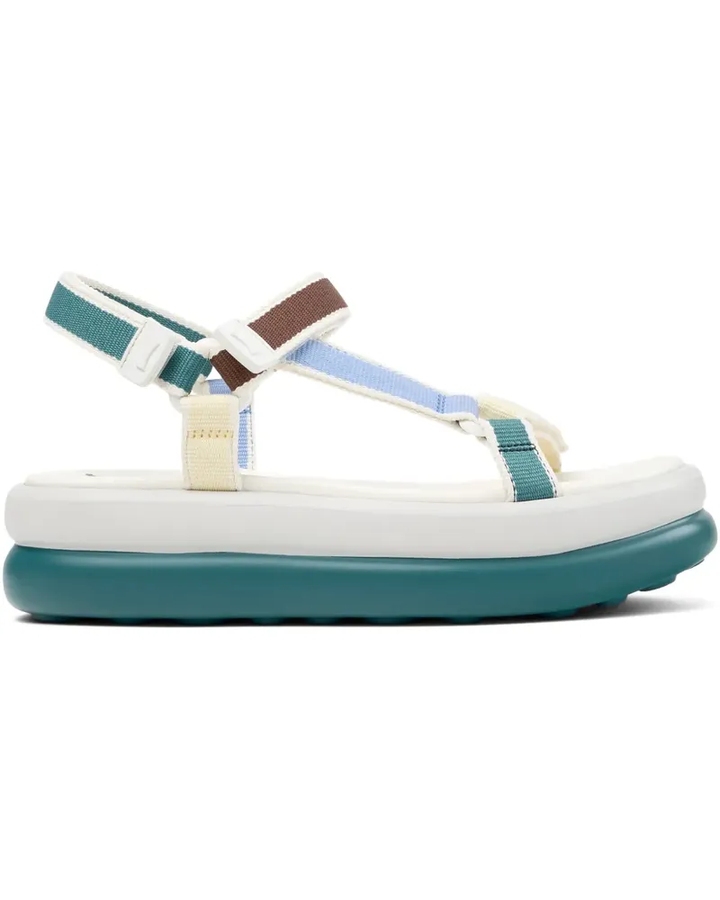 Camper Flatform-Sandalen mit Klettverschluss - Grün Grün