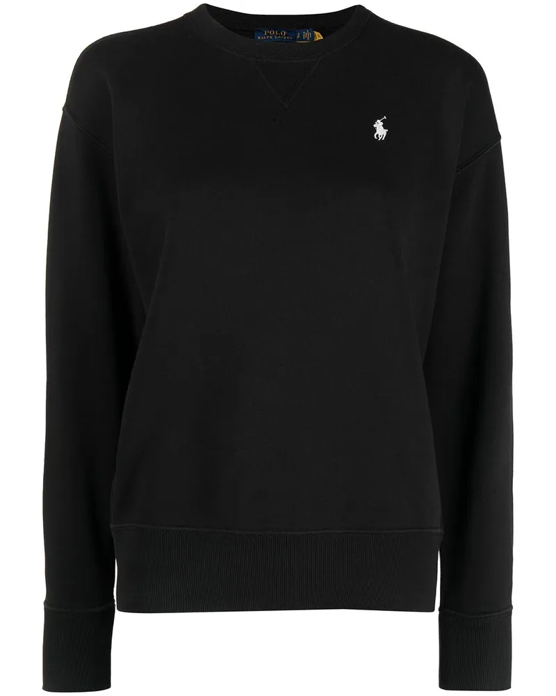 Ralph Lauren Sweatshirt mit Logo-Stickerei - Schwarz Schwarz