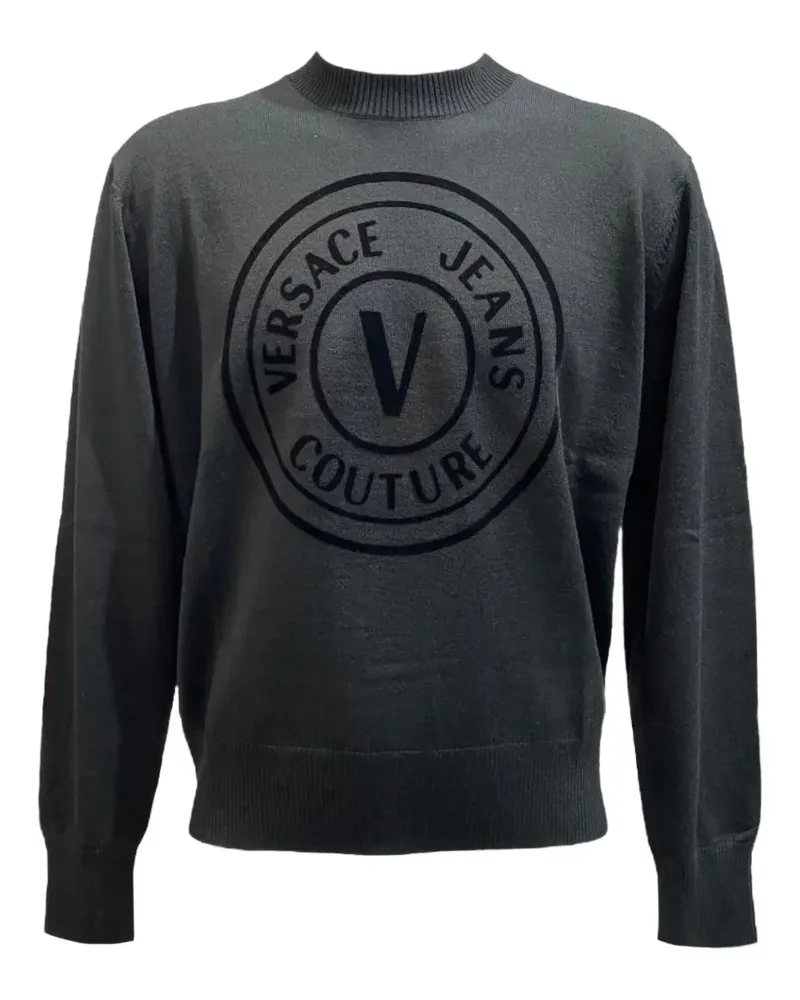 Versace Jeans Pullover mit grafischem Print - Schwarz Schwarz