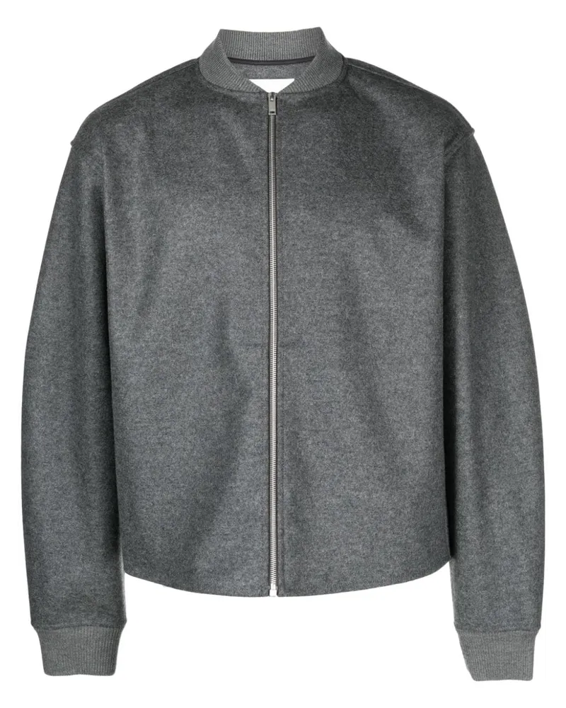 Jil Sander Bomberjacke mit Reißverschluss - Grau Grau
