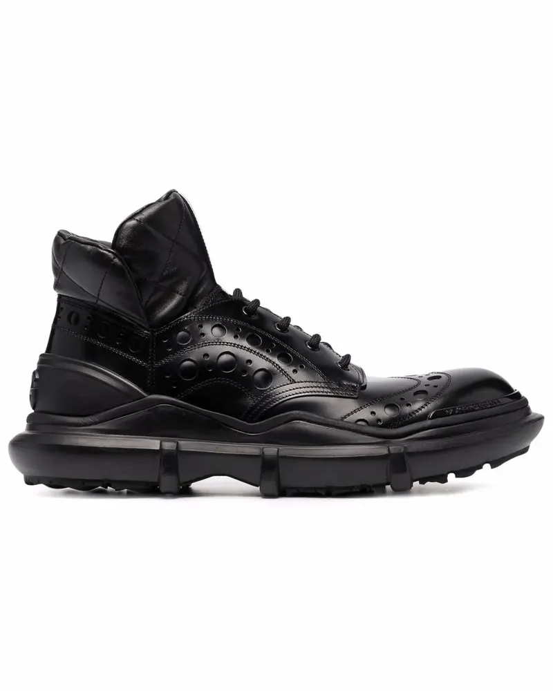 Dolce & Gabbana Stiefel mit Budapestermuster - Schwarz Schwarz