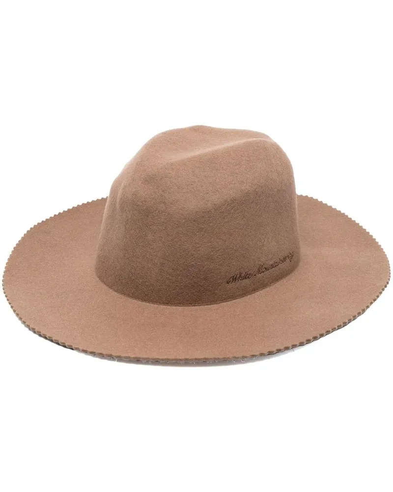 White Mountaineering Fedora aus Wollfilz - Braun Braun