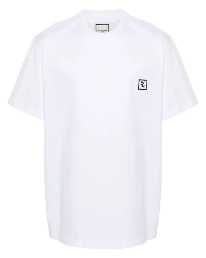 Wooyoungmi T-Shirt mit Logo hinten Weiß