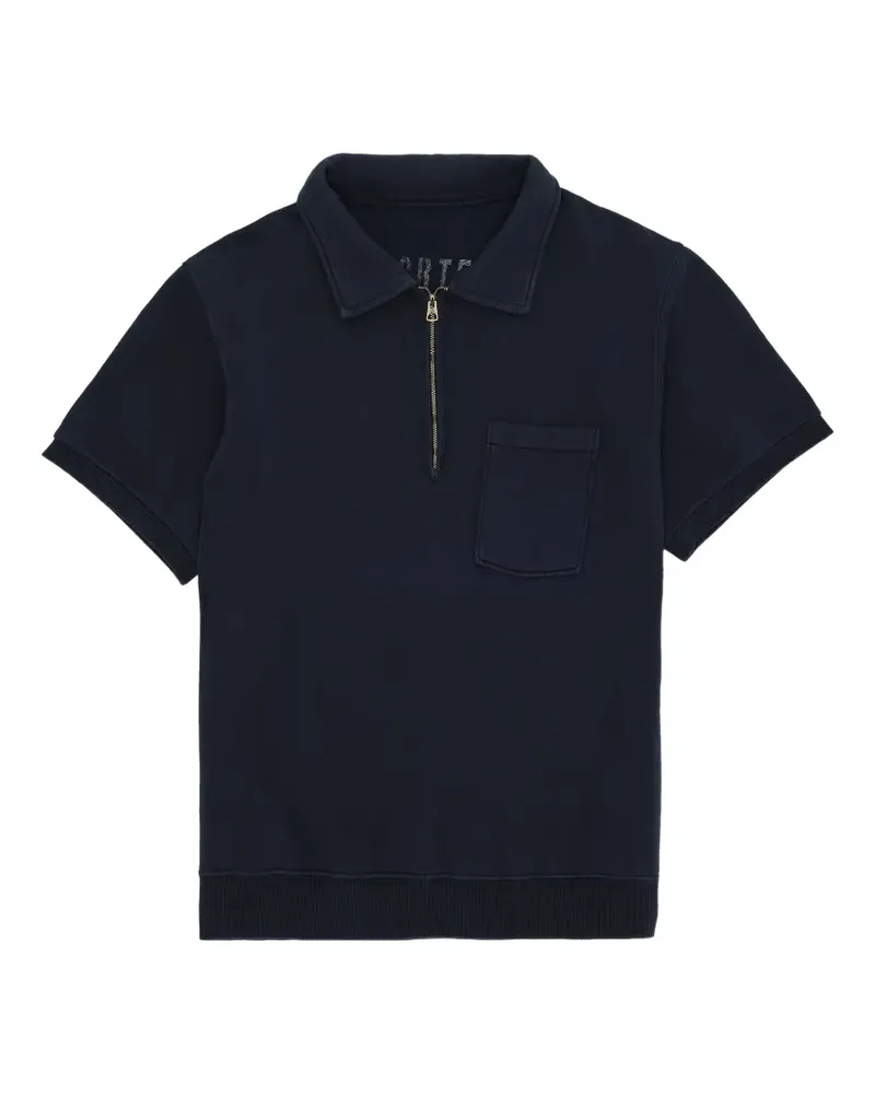 Fortela Yalepm zip pocket polo shirt - Blau Blau