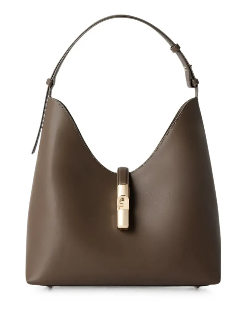 Furla Goccia leather tote bag - Braun Braun