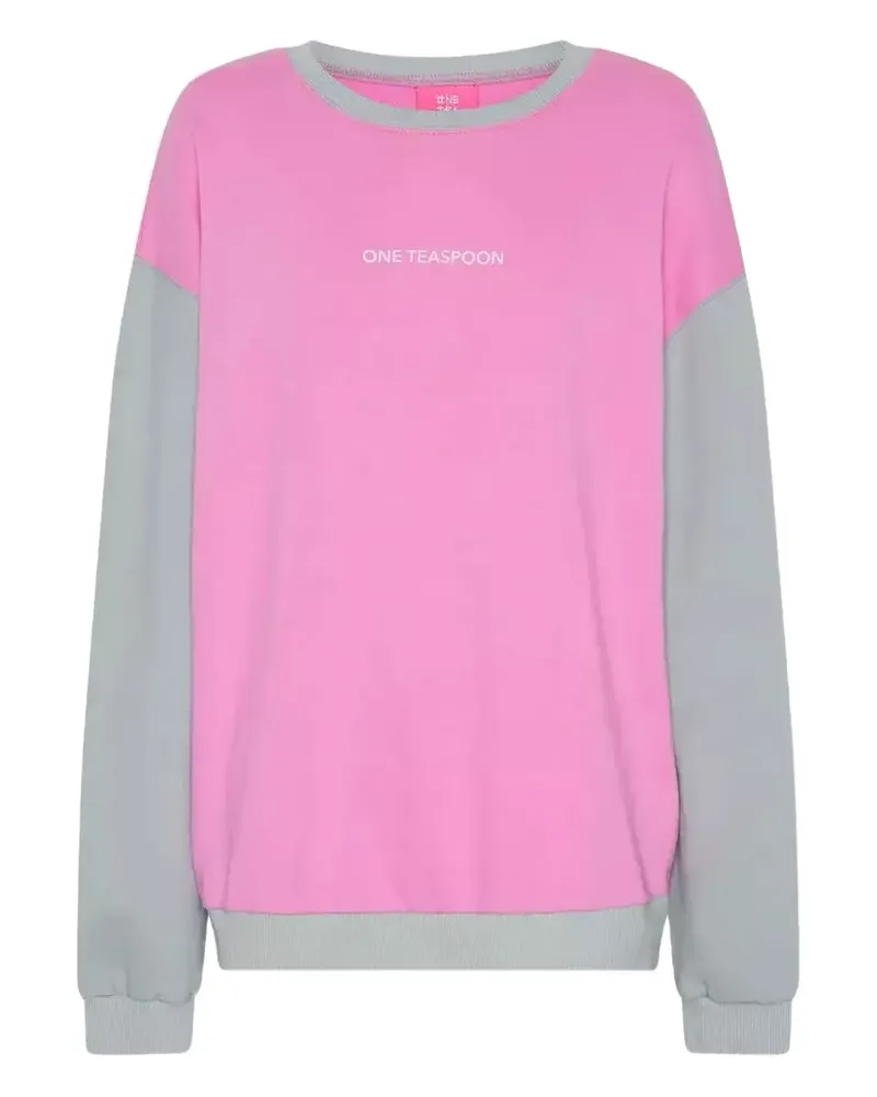 One Teaspoon logo-print sweatshirt - Rosa Rosa