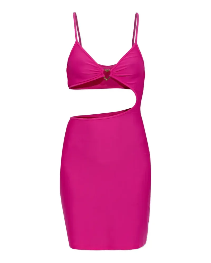 Moschino Minikleid mit Cut-Outs - Rosa Rosa