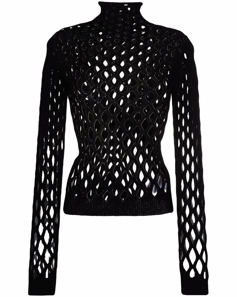 Valentino Garavani Gestricktes Top - Schwarz Schwarz