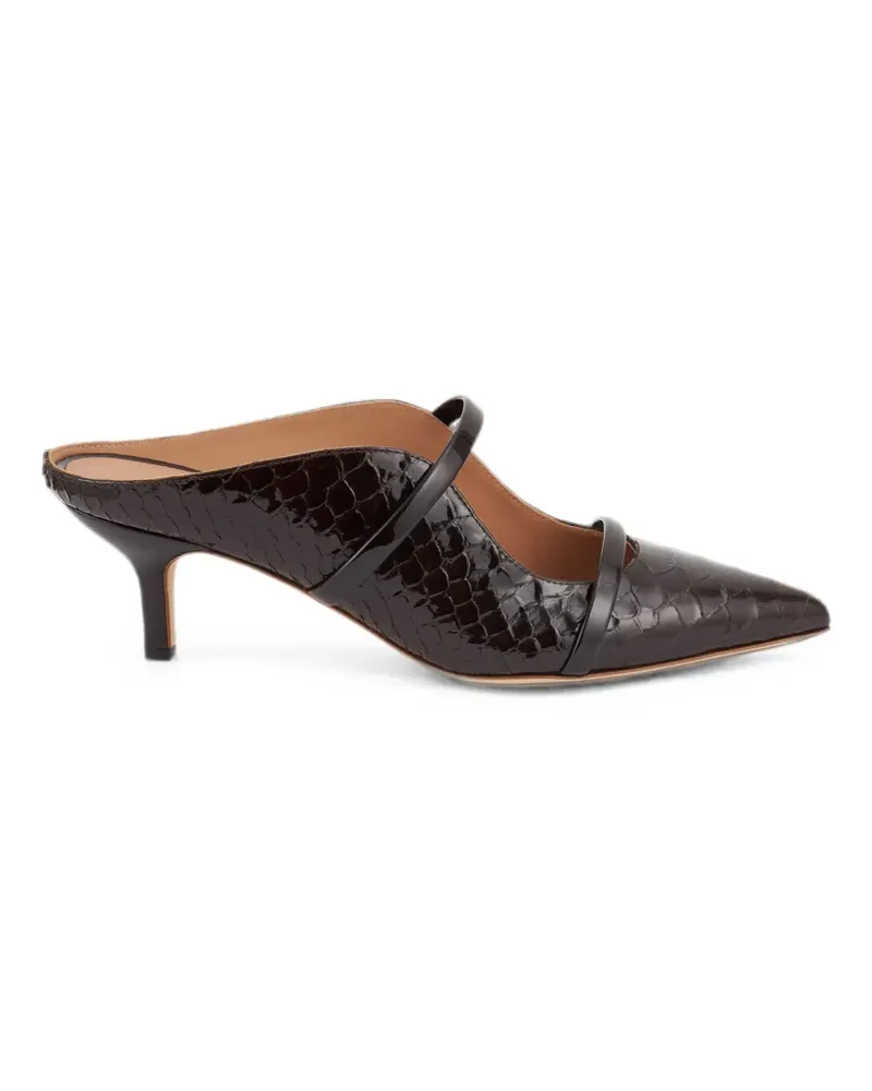 Malone Souliers Maureen Mules mit Prägung - Braun Braun