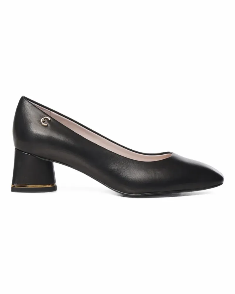 Coccinelle C-Everyday Pumps mit Logo-Schild - Schwarz Schwarz