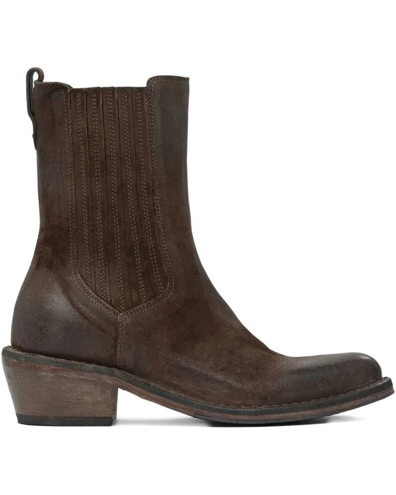 Moma Stiefel aus Leder - Braun Braun