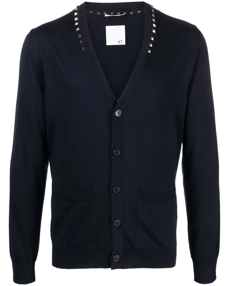 Valentino Garavani Cardigan Rockstud-Nieten - Blau Blau