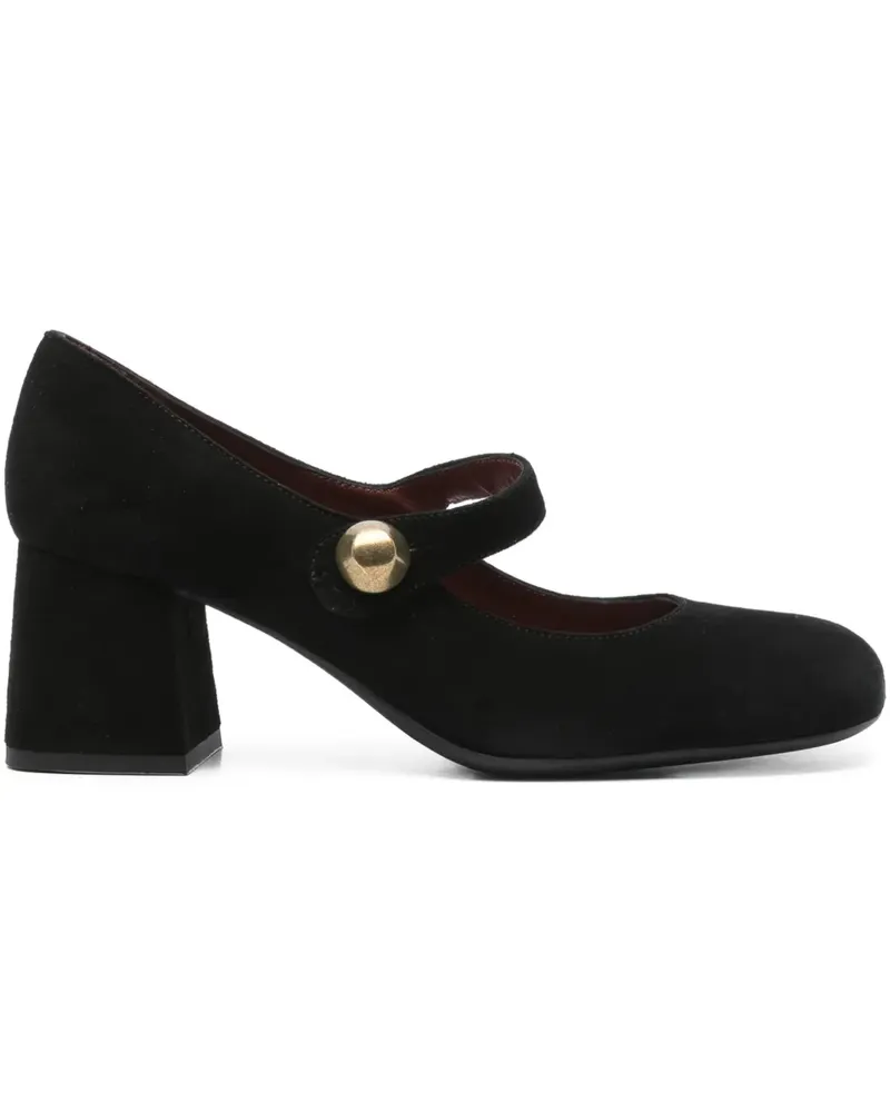 FESTA Milano Ferin Mary Janes mit Blockabsatz 60mm - Schwarz Schwarz