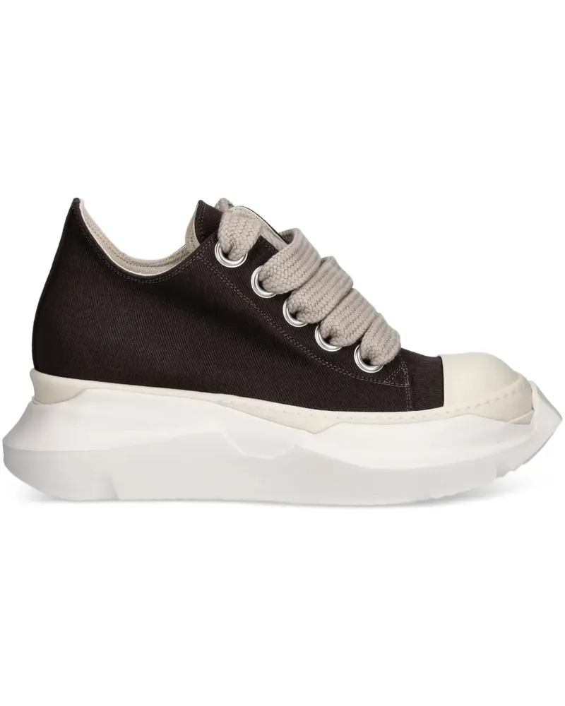DRKSHDW by Rick Owens Jumbolace Abstract Low Sneaks Sneakers - Braun Braun
