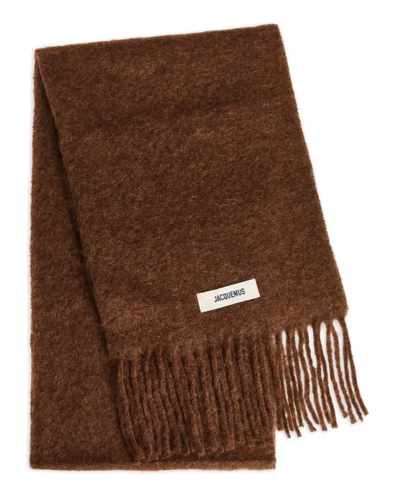 Jacquemus Carro wool-blend scarf - Braun Braun