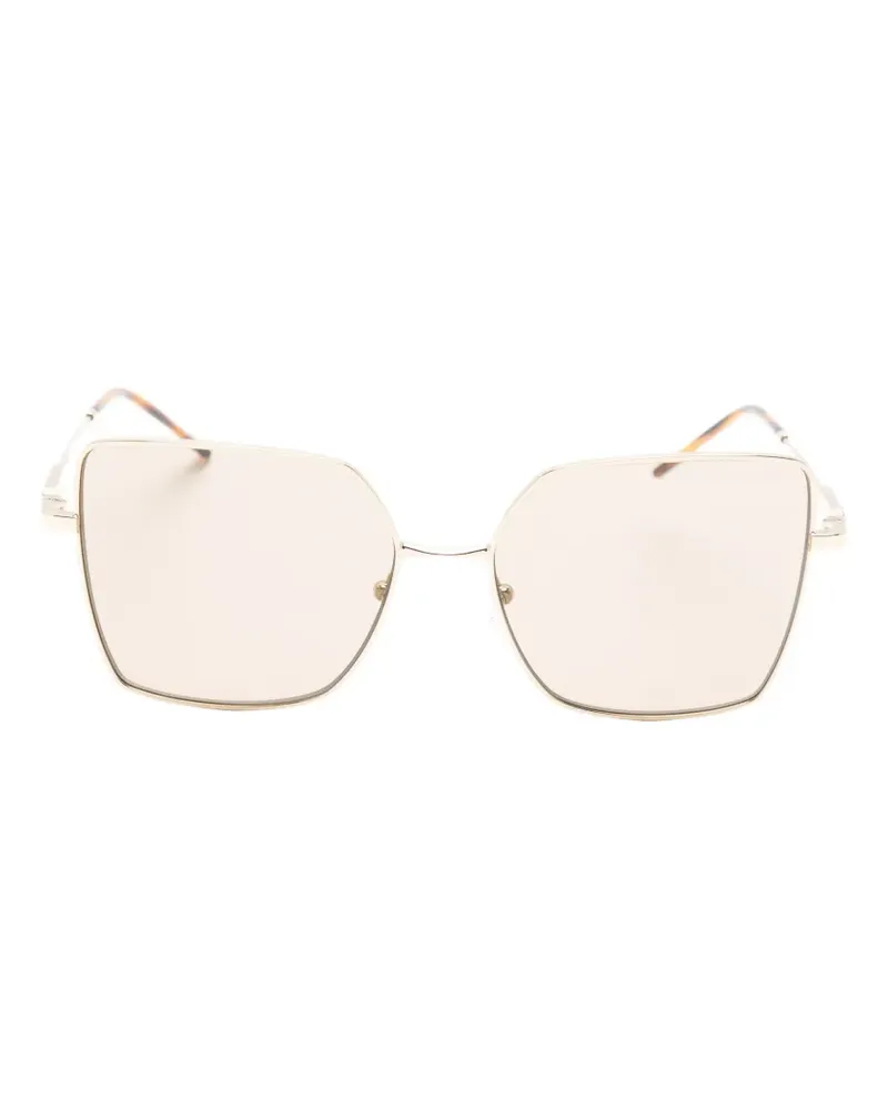 Emporio Armani geometric-frame sunglasses - Gold Gold