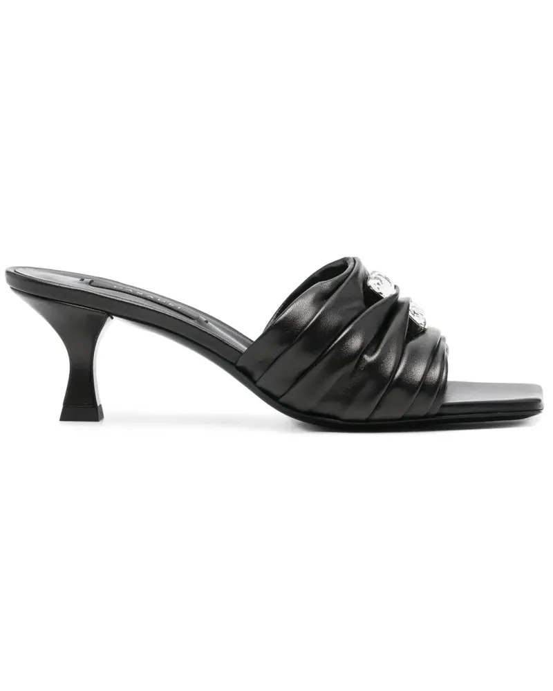 Casadei Klassische Sandalen 65mm - Schwarz Schwarz