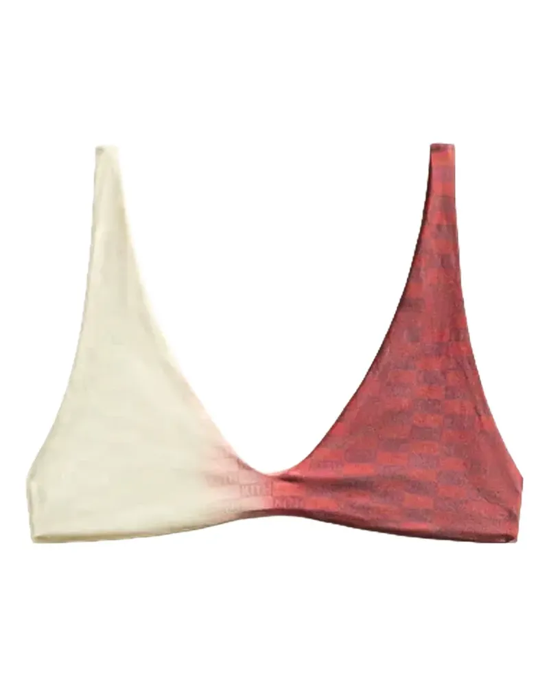KITH Sana ombre-effect bikini top - Rot Rot